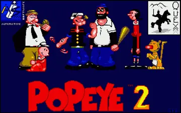 Popeye 2 screen shot title